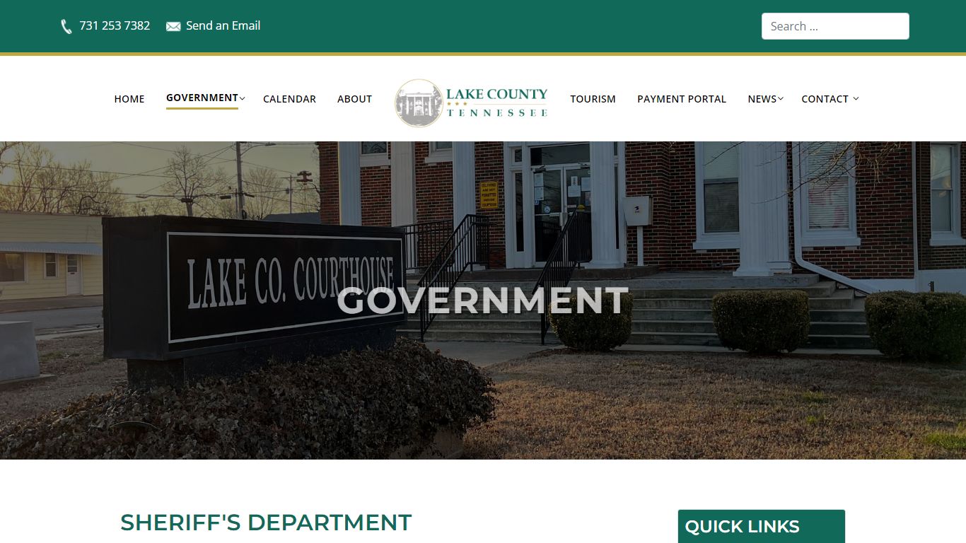 Sheriff's Department - Lake County, TN Government